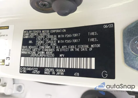 2023 Toyota 4Runner Trd Off Road z USA, uszkodzony, nr VIN JTEPU5JR0P6182220